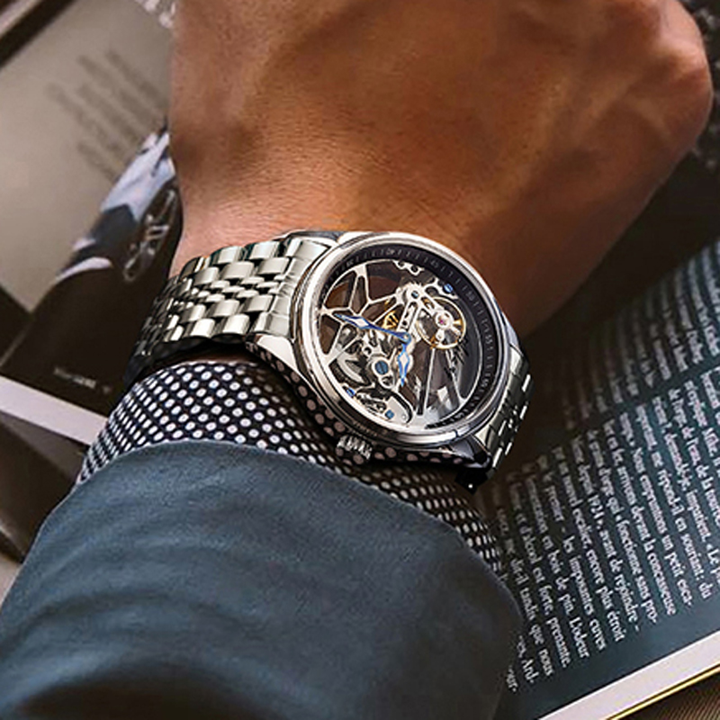 AILANG NEW Skeleton Automatic  - Luxury Watch All Black のレビューと価格